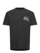 Tjm Reg Cabana Ss Tee Ext Tops T-shirts Short-sleeved Black Tommy Jean...