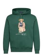 Polo Bear Fleece Hoodie Tops Sweat-shirts & Hoodies Hoodies Green Polo...