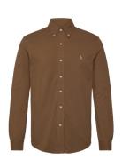 Featherweight Mesh Shirt Designers Shirts Casual Brown Polo Ralph Laur...