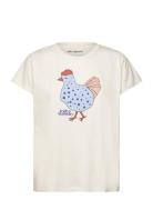 Romall Tee Ss Tops T-shirts & Tops Short-sleeved White Lollys Laundry