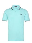 Twin Tipped Fp Shirt Tops Polos Short-sleeved Blue Fred Perry