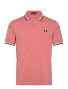 Twin Tipped Fp Shirt Tops Polos Short-sleeved Pink Fred Perry