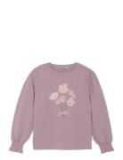 T-Shirt Ls Tops T-shirts Long-sleeved T-shirts Purple Minymo