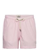 Morris Seersucker Bathing Trunks Uimashortsit Pink Morris