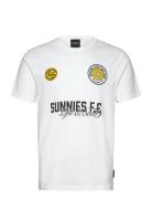 Sunnies Fc Graphic T-Shirt Tops T-shirts Short-sleeved White Lyle & Sc...