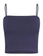 Spaghetti Strap Singlet Tops T-shirts & Tops Sleeveless Navy Gina Tric...