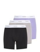 Boxer Brief 3Pk Bokserit Multi/patterned Calvin Klein
