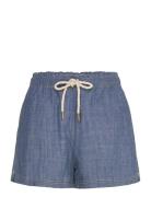 Shorts Magda Chambray Bottoms Shorts Casual Shorts Blue Lindex