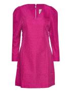 Yascrinkle 7/8 Dress Lyhyt Mekko Purple YAS