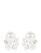 Snö Icon Ear Accessories Jewellery Earrings Studs White SNÖ Of Sweden