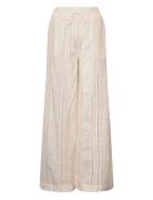 Kimona Pants Bottoms Trousers Straight Leg White Noella
