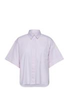Shirt Tops Blouses Short-sleeved Pink United Colors Of Benetton