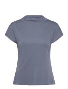 Alitta Tops T-shirts & Tops Short-sleeved Navy Tiger Of Sweden