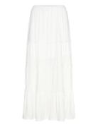 Vmjune Hw Ankle Skirt Jrs Ga Maksimekko Juhlamekko White Vero Moda