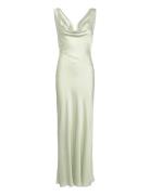 Disa Satin Dress Polvipituinen Mekko Green Twist & Tango