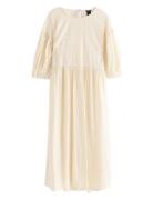 Dress Wilda Polvipituinen Mekko Cream Lindex