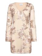 Joanette Dress Lyhyt Mekko Beige Noella