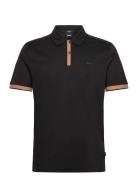 H-Phillipson 200 Tops Polos Short-sleeved Black BOSS