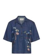 Phor Tops Shirts Short-sleeved Blue Munthe
