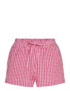 Seersucker Shorts Bottoms Shorts Casual Shorts Red Gina Tricot