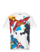 Tshirt Tops T-shirts Short-sleeved White Marvel
