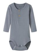 Nbmkab Ls Body Noos Bodies Long-sleeved Blue Name It