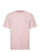 Essential Reg Fit Heather Tee Tops T-shirts Short-sleeved Pink Tommy H...