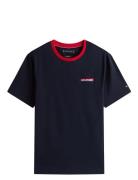 Americana Graphic Tee Tops T-shirts Short-sleeved Navy Tommy Hilfiger