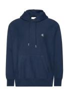 Premium Terry Monogram Hoodie Tops Sweat-shirts & Hoodies Hoodies Navy...