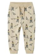 Nmmlogan Nreg Sweat Pant Unb Bottoms Sweatpants Cream Name It