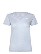 V Neck Tee Tops T-shirts & Tops Short-sleeved Blue Lee Jeans