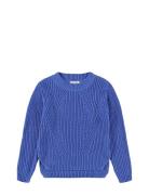 Gillis Tops Knitwear Pullovers Blue Molo
