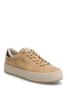 Women Lace-Up Matalavartiset Sneakerit Tennarit Beige Tamaris