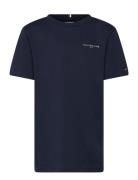 Mini Corp T-Shirt Tops T-shirts Short-sleeved Black Tommy Hilfiger