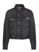 90S Trucker Black Fog Farkkutakki Denimtakki Black Calvin Klein Jeans