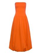 Combined Knitted Balloon Dress Polvipituinen Mekko Orange Mango