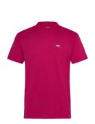 Mn Left Chest Logo Tee Sport T-shirts Short-sleeved Red VANS