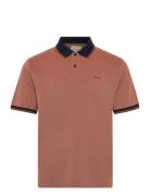 4-Col Oxford Ss Pique Tops Polos Short-sleeved Orange GANT
