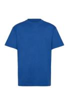 Over D Heavyweight T-Shirt Tops T-shirts Short-sleeved Blue Weekday