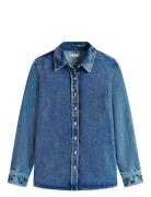 Dnm Lana Reg Shirt Tops Shirts Long-sleeved Blue Tommy Hilfiger