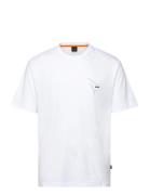 Te_Section Tops T-shirts Short-sleeved White BOSS
