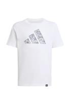J Camo T Tops T-shirts Short-sleeved White Adidas Sportswear
