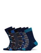 Jbs Socks Bamboo 7 Pairs Box Underwear Socks Regular Socks Blue JBS