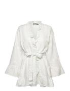 Gauze Homewear Robe Aamutakki Cream Gina Tricot