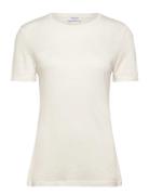 Rwamina Ss Regular T-Shirt Tops T-shirts & Tops Short-sleeved Cream Ro...
