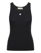 Kedol Unikko Placement Tops T-shirts & Tops Sleeveless Black Marimekko