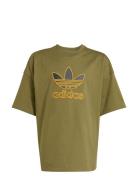 Tee Sport T-shirts Short-sleeved Khaki Green Adidas Originals