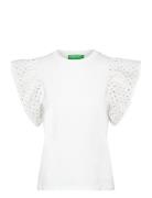 T-Shirt Tops T-shirts & Tops Short-sleeved White United Colors Of Bene...