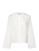Kanly Shirt Tops Shirts Long-sleeved White Noella