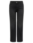 Carwilly Hw Wide Jeans Cro1099 Noos Bottoms Jeans Wide Black ONLY Carm...